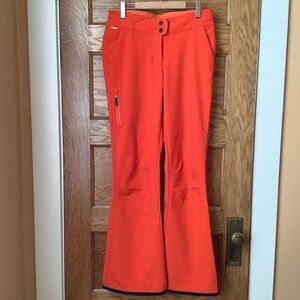 LOLE Orange Soft Shell Fleece Lined Snow Pants Size M